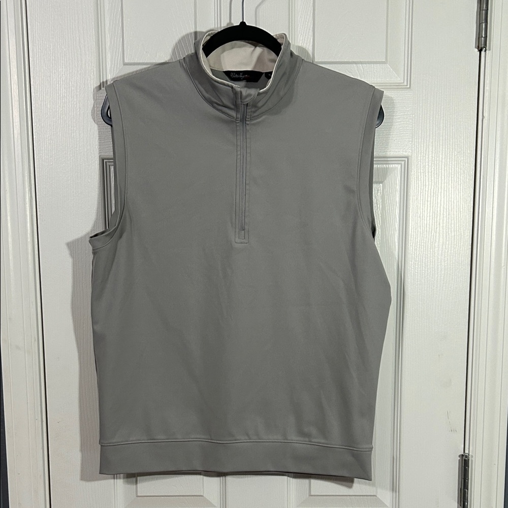 Walter Hagen Essentials Men's Gray Zip Up Golf Vest Size Small